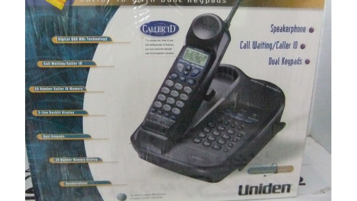Uniden EXI8965 wireless phone with double keypad